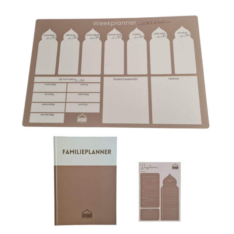 Voordeelbundel Familieplanner, Weekplanner Whiteboard en Dagplanner scheurblok