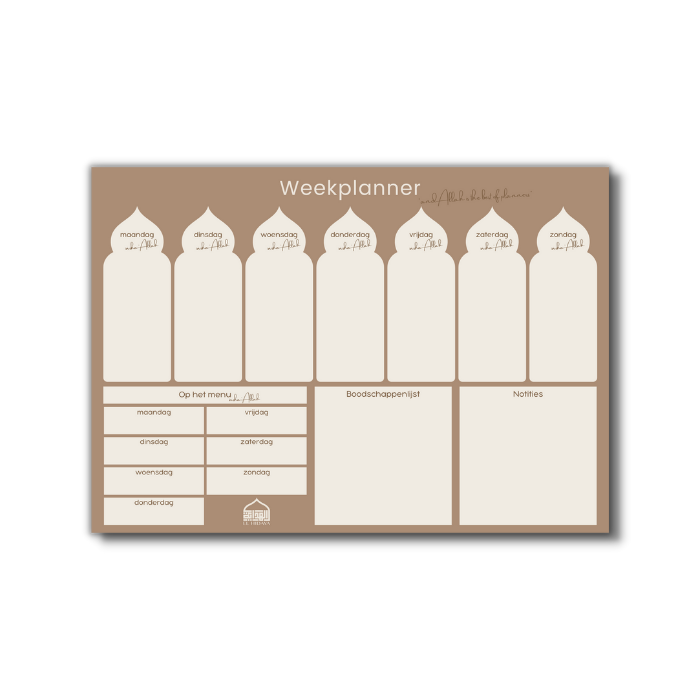Weekplanner Whiteboard magneet