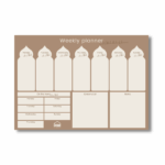 Weekly planner magnetische whiteboard
