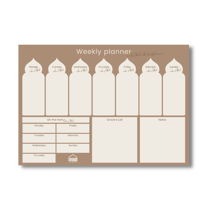 Weekly planner magnetische whiteboard